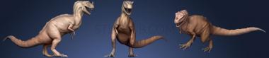 3D мадэль Ретро-Тираннозавр (STL)